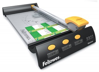 Резак дисковый Fellowes Electron A4, 10лст., авт. система прижима. прям,пунктир,фальц.,волн.резка