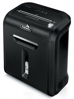 Шредер Fellowes PowerShred PS-63t (секр. 2, 5.8мм, 10 лиcт, 23 литр. Уничт. скобы, пл.карты,скрепки)