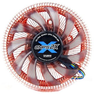 Вентилятор Zalman 2X mITX 80мм PWM (1155/1156/1150/775/FM1/FM2/AM3+/AM2+), 17-22dBA, 120W cooling, DTH технология, STG2 термопаста, медь+ аллюминий,