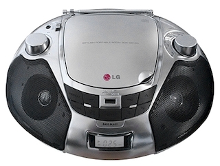 Аудиомагнитола LG SB19ST серебристый