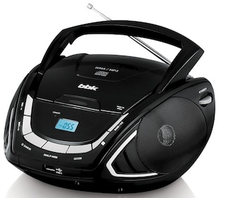 Аудиомагнитола BBK BX190U черный металлик