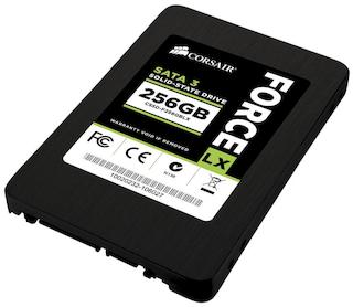 Накопитель SSD SATA III 256Gb Corsair CSSD-F256GBLX Force Series LX w150Mb/s r560Mb/s 2.5