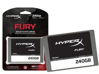 Накопитель SSD SATA III 240Gb Kingston SHFS37A/240G w510Mb/s Hyper X Fury 2.5