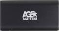 Внешний корпус для HDD AgeStar 3UBMS1 mSATA USB 3.0 пластик/алюминий черный