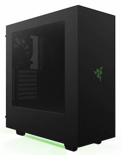 Корпус NZXT S 340 RAZER черный/красный w/o PSU ATX 2x140mm 2xUSB3.0 audio bott PSU