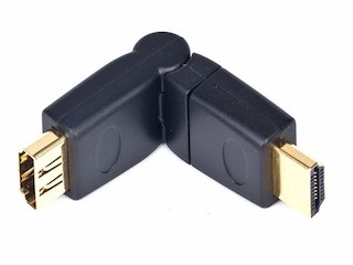 Переходник HDMI-HDMI Cablexpert A-HDMI-FFL2, 19F/19M, вращающийся на 180 град, золотые разъемы, пакет