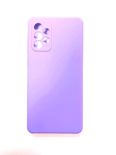 Чехол для Samsung Galaxy A72 Накладка плотная Silicon Case без логотипа (Сиреневый)