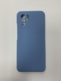 Чехол для Xiaomi Redmi Note 10 Silicone Case Накладка без лого (Синий)