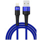 Кабель TFN USB/Lightning, нейлон, 1.2м Blue (TFN-C-ENV-AL1MBL)