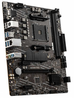 Материнская плата MSI A520M PRO Soc-AM4 AMD A520 2xDDR4 mATX AC`97 8ch(7.1) GbLAN RAID+VGA+HDMI+DP