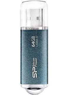 Флеш Диск USB 3.0 64Gb Silicon Power Marvel M01 SP064GBUF3M01V1B синий