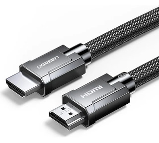 Кабель UGREEN HD135 (70319) 8K HDMI 2.1 Male To Male Cable в оплетке. Длина 1 м. Цвет: серый