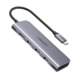 Хаб UGREEN CM195 (70410) USB-C to 3 Ports USB3.0-A Hub + HDMI + TF/SD. Цвет: серый космос