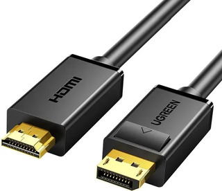 Кабель UGREEN DP101 (10204) DP Male to HDMI Male Cable. Длина: 5м. Цвет: черный