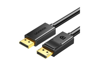 Кабель UGREEN DP102 (10211) DP Male to Male Cable. Длина 2 м. Цвет: черный