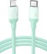 Кабель UGREEN US387 (20308) USB-C to Lightning Silicone Cable. Длина: 1 м. Цвет: зеленый