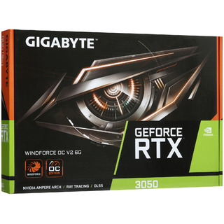 Видеокарта Gigabyte PCI-E 4.0 GV-N3050WF2OCV2-6GD NVIDIA GeForce RTX 3050 6Gb 96bit GDDR6 1477/14000 HDMIx2 DPx2 HDCP Ret