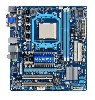 Материнская плата Gigabyte GA-MA78LMT-S2 Soc-AM3 AMD760G DDRIII mATX AC'97 8ch LAN-Gbt +VGA +RaiD