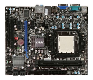 Материнская плата MSI 760GM-P33 Soc-AM3 AMD760G DDRIII mATX AC'97 8ch. LAN-Gbt+VGA +RaiD