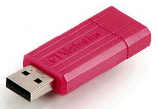Флеш Диск Verbatim 16Gb PinStripe PINSTRIPE USB2.0 розовый