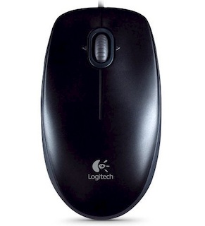 Мышь Logitech B100 Black Wired 800dpi USB