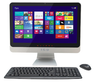 Моноблок IRU 207 20" HD i5 3230M/4Gb/1Tb/IntHDG/DVDRW/MCR/DOS/WiFi/black/Web/клавиатура/мышь